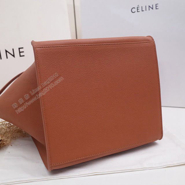 Celine女包 賽琳平紋小牛皮手袋 Céline big bag Celine手提肩背包 183313  slyd2132